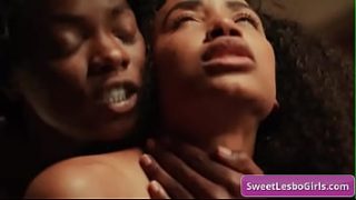 Watch these hot black lesbos fingering their juicy wet cunts and rub their big clits for strong and intense orgasms