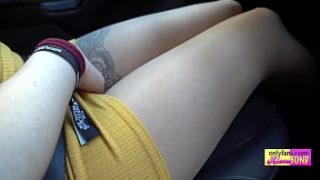 Playing with my friend into the car